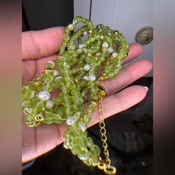 Stauer vintage preowned stone necklace with bracelet - Picture 14 of 15